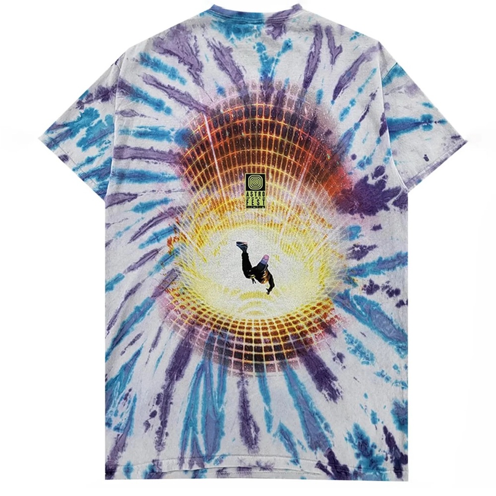 NWOT New Travis Scott Cactus Jack Medium M Men Astroworld Tie-Dye Tee Shirt